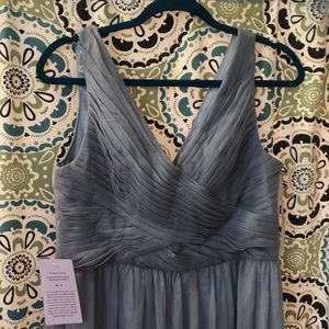 BHLDN Grey Bridesmaid dress